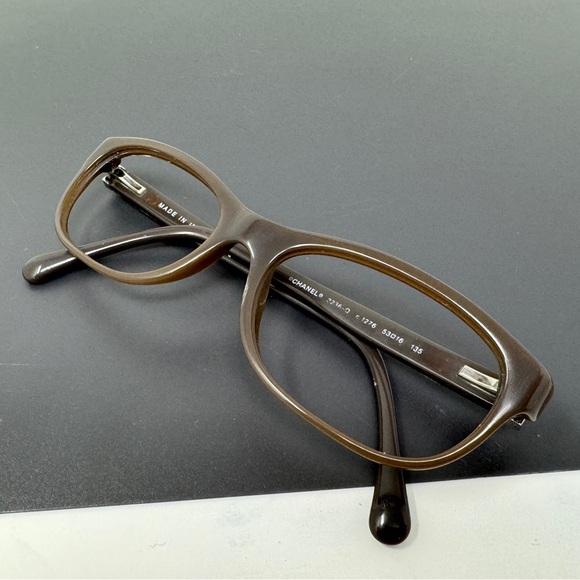 Rare Authentic Chanel 3236-Q c.1276 Brown 53mm Frames Eyeglasses Frame No Lenses - Picture 13 of 15